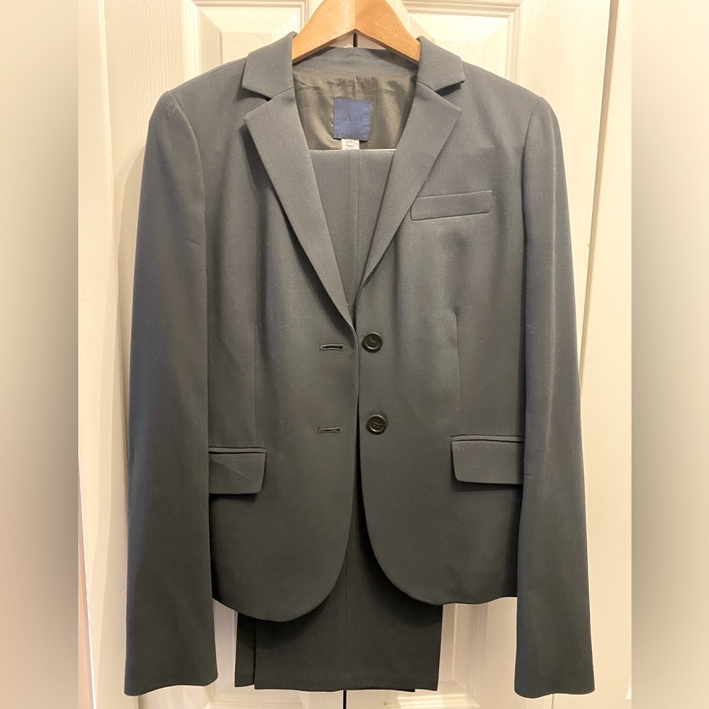 J. Crew Women’s pantsuit, tall, slate grey/gray